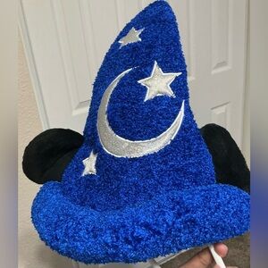 Disney Blue Wizard Hat with Silver Stars and Moon